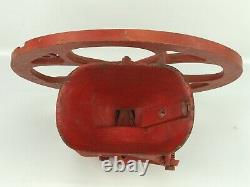 Antique Red Chief Mfg. Co Large Wheel Grinder Coffee Grain Corn