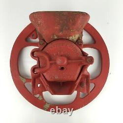 Antique Red Chief Mfg. Co Large Wheel Grinder Coffee Grain Corn