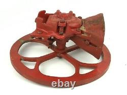 Antique Red Chief Mfg. Co Large Wheel Grinder Coffee Grain Corn