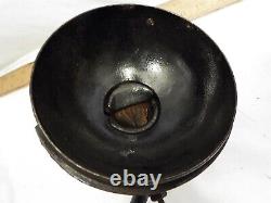 Antique Royal Cast Iron Coffee Mill Wall Grinder Tin Hopper Kitchen Tool 1894