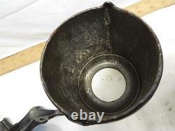 Antique Royal Cast Iron Coffee Mill Wall Grinder Tin Hopper Kitchen Tool 1894