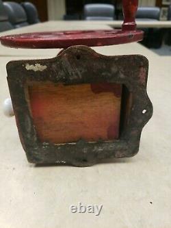 Antique Single Wheel Coffee Grinder Mill