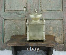 Antique Solid Brass Coffee Grinder Mill Moulin cafe Molinillo Kaffeemuehle