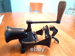 Antique Spong & Co. Cast Iron Coffee Mill Grinder No. 2 All Original