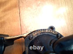 Antique Spong & Co. Cast Iron Coffee Mill Grinder No. 2 All Original