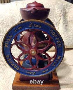 Antique Star Coffee Mill, Manual, Vintage, Classic, Cast Iron, Made in Japan