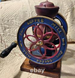 Antique Star Coffee Mill, Manual, Vintage, Classic, Cast Iron, Made in Japan