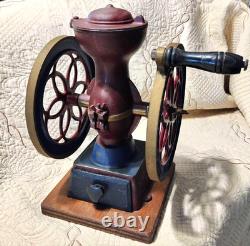 Antique Star Coffee Mill, Manual, Vintage, Classic, Cast Iron, Made in Japan