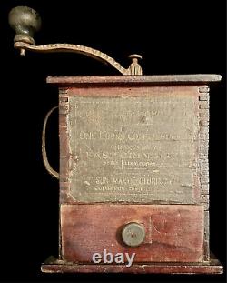 Antique Sun Manufacturing Co. Coffee Grinder Model 1080 Late 1800s