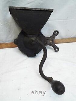 Antique Swifts 1859 Pat Coffee Wall Mount Grinder Mill Hand Crank Iron Store