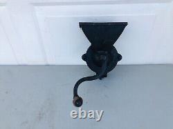 Antique Swifts No. 11 Pat Coffee Wall Mount Grinder Mill Hand Crank Iron Store