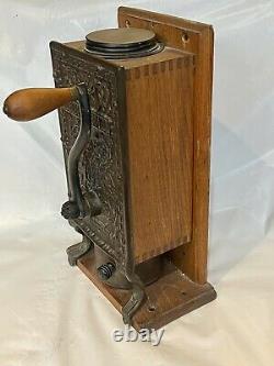 Antique TELEPHONE ARCADE EARLY COFFEE MILL GRINDER Patent 1893 Freeport Illin