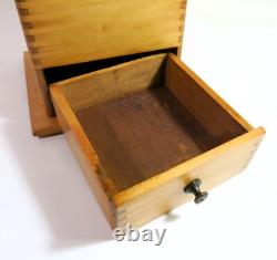 Antique Tall Wooden ARCADE No. 999 Box Mill Coffee Grinder-Refinished