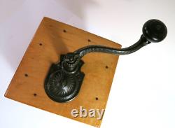 Antique Tall Wooden ARCADE No. 999 Box Mill Coffee Grinder-Refinished