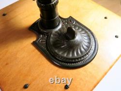 Antique Tall Wooden ARCADE No. 999 Box Mill Coffee Grinder-Refinished