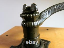 Antique Tall Wooden ARCADE No. 999 Box Mill Coffee Grinder-Refinished