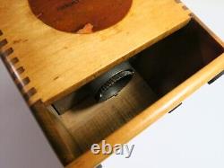 Antique Tall Wooden Waddell Company No. A8 Box Mill Coffee Grinder-Refinished