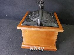 Antique The Euclid Wood Products Co Cleveland Oh Cast Iron Coffee Grinder MILL