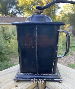 Antique Tiger No 100 Metal Coffee Grinder Bronson Walton Co. Cleveland Ohio