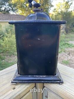 Antique Tiger No 100 Metal Coffee Grinder Bronson Walton Co. Cleveland Ohio