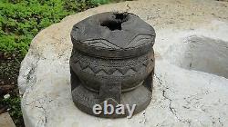 Antique Tribal Ethnic African Or Bedouin Coffee Grinder Wooden Pestel And Mortar