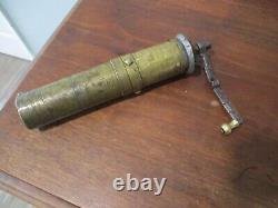 Antique Turkish or Russian Hand crank coffee grinder with makers marks