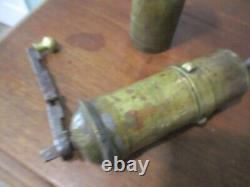 Antique Turkish or Russian Hand crank coffee grinder with makers marks