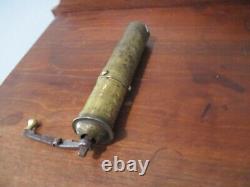 Antique Turkish or Russian Hand crank coffee grinder with makers marks