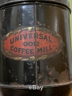 Antique Universal 0012 Coffee Mill Landers Frary & Clark Complete Coffee Grinder