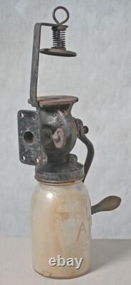Antique Universal No 24 Cast Iron Coffee Grinder Landers Frary Clark