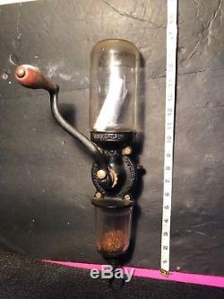 Antique Universal No 24 Cast Iron Wall Mount Coffee Grinder Landers Frary Clark