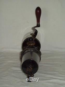 Antique Universal No. 24 Cast Iron Wall Mount Coffee Grinder Landers Frary Clark