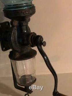 Antique Universal No 24 Wall Mount CAST IRON COFFEE GRINDER Landers Frary Clark