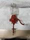 Antique/VTG Red Arcade Number 3 Crystal Coffee Grinder With Wall Mountable Holes