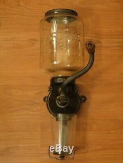 Antique Vintage Arcade Wall Mounted #25 Coffee Grinder All Original & Unpainted