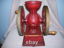 Antique Vintage Countertop John Wright Coffee Mill Grinder Cast Iron Project