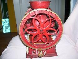 Antique Vintage Countertop John Wright Coffee Mill Grinder Cast Iron Project