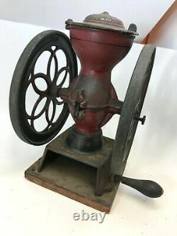 Antique Vintage Enterprice Manufacturing Coffee Grinder Hand Crank Philadelphia