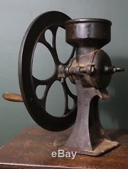 Antique Vintage No. 2 Cast Iron Hand Crank Corn Coffee Grain Grist Mill Grinder