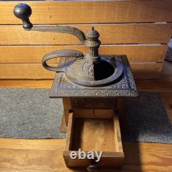 Antique Vintage Parker's National Coffee Mill No. 431 Amazing Condition