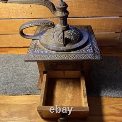 Antique Vintage Parker's National Coffee Mill No. 431 Amazing Condition