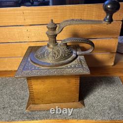 Antique Vintage Parker's National Coffee Mill No. 431 Amazing Condition
