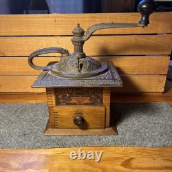 Antique Vintage Parker's National Coffee Mill No. 431 Amazing Condition