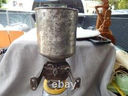 Antique/Vintage Pat 1891 B Canister Coffee Mill Grinder & Glass Jar Wall Mount