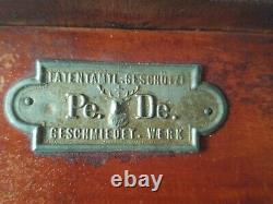 Antique/Vintage PeDe Patentamt Gestutzt Geschmirdet Werk Germany Coffee Grinder