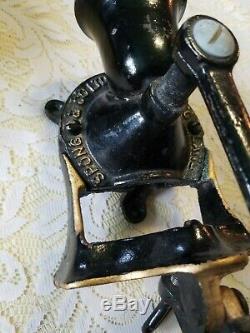 Antique Vintage Spong And Co Ltd Coffee Mill Grinder No. 1 Made In England
