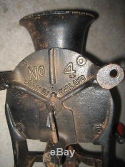 Antique / Vintage Spong No4 coffee grinder / mill