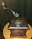 Antique Vintage Wooden Coffee Mill Grinder Crank Primitive Country Kitchen Decor