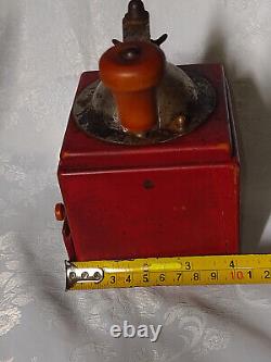 Antique Vintage wooden primitive KSB coffee mill grinder Table Box. RARE