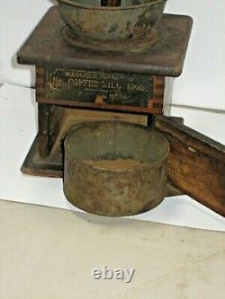 Antique Waddels Improved Coffee Mill No. 1060 Grinder Greenfield Ohio c. 1880